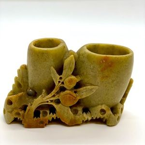 Soapstone Primary Antique Chinese Brush Pots jadeite
